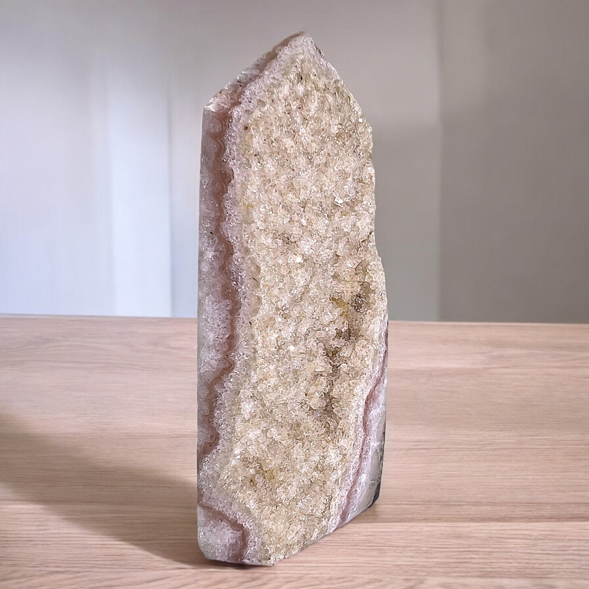 Red Banded Citrine Druzy Agate - Tranquilite