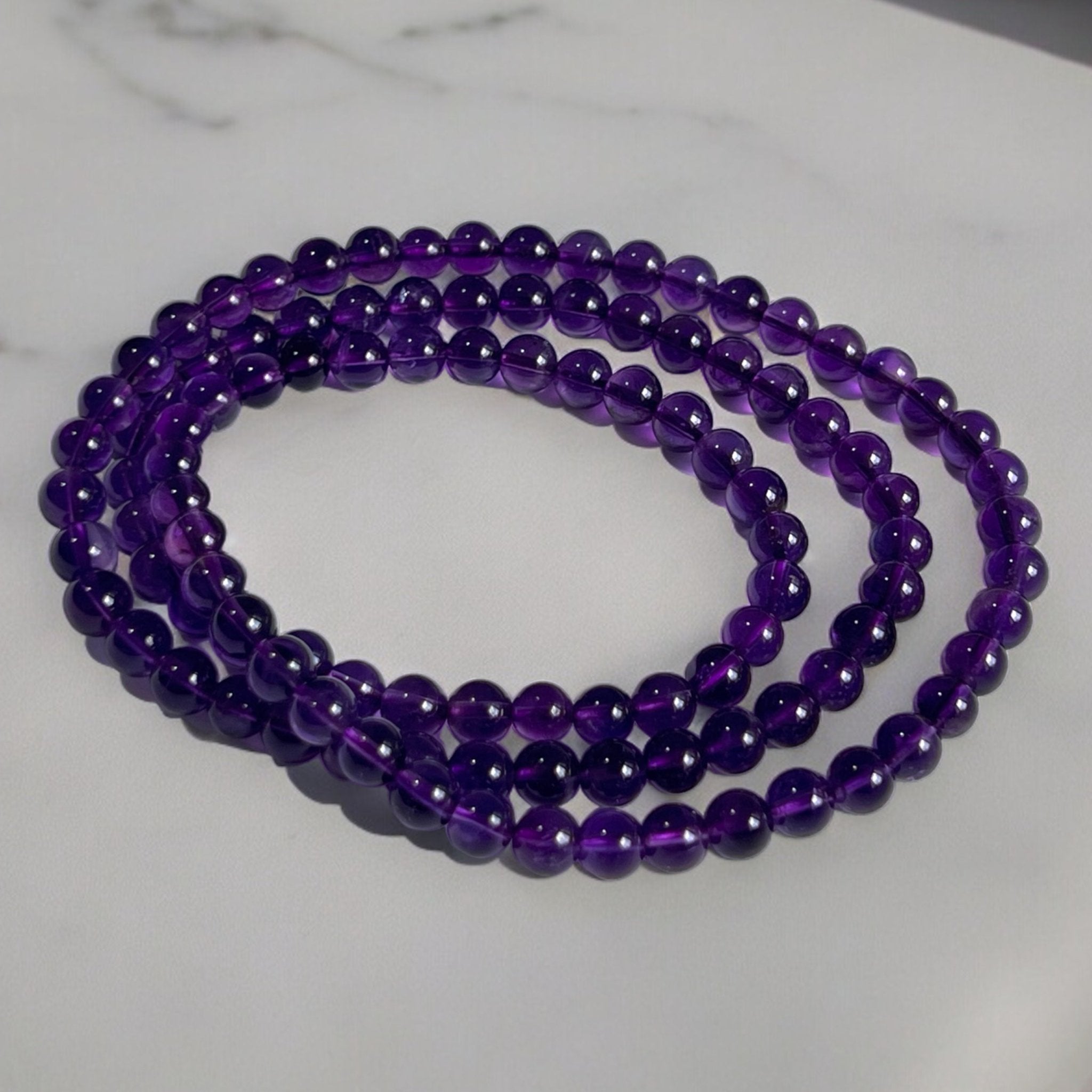 3 - turn Amethyst Bracelet / Necklace - Tranquilite