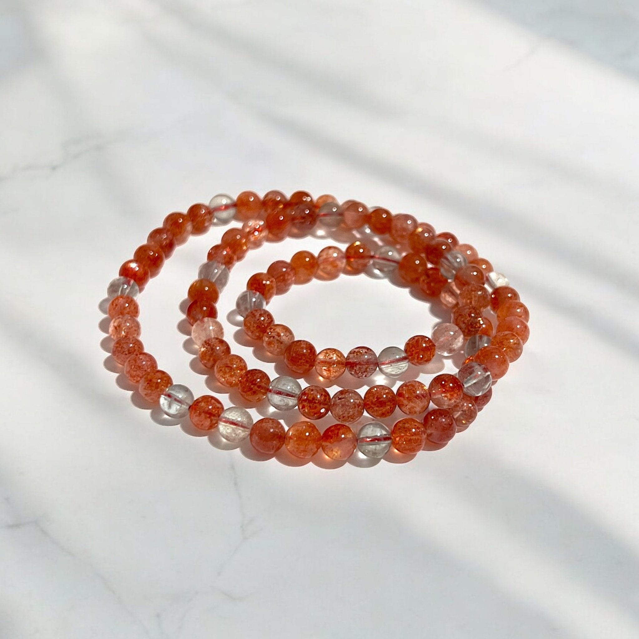 3 - turn Arusha Stone Bead Bracelet - Tranquilite