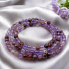 3 - turn Purple Phantom Quartz Bead Bracelet/Necklace - Tranquilite