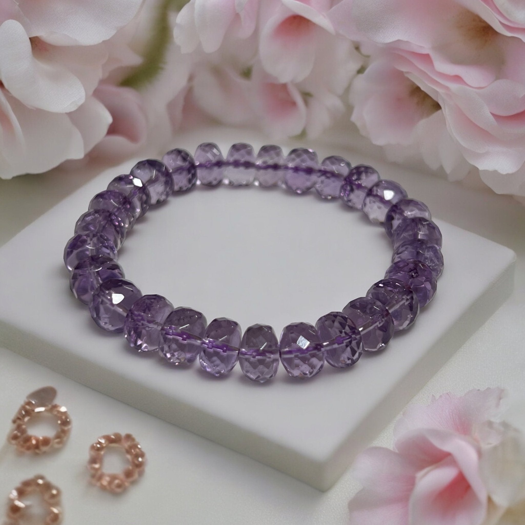 Amethyst Crystal Designer Bracelet - Tranquilite