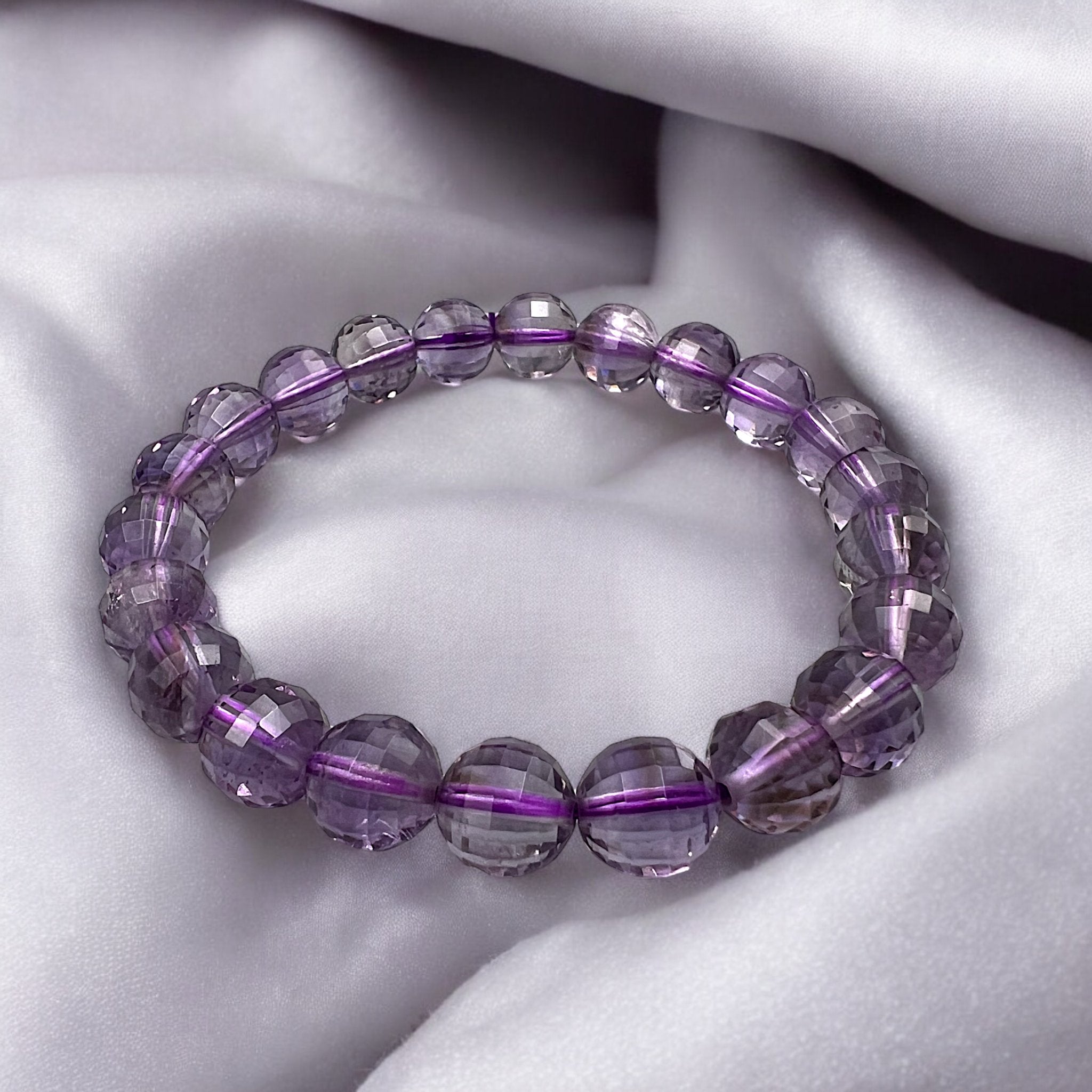 Amethyst Crystal Designer Bracelet - Tranquilite