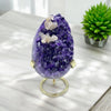 Amethyst Crystal with Calcite (Agate Base) - Tranquilite