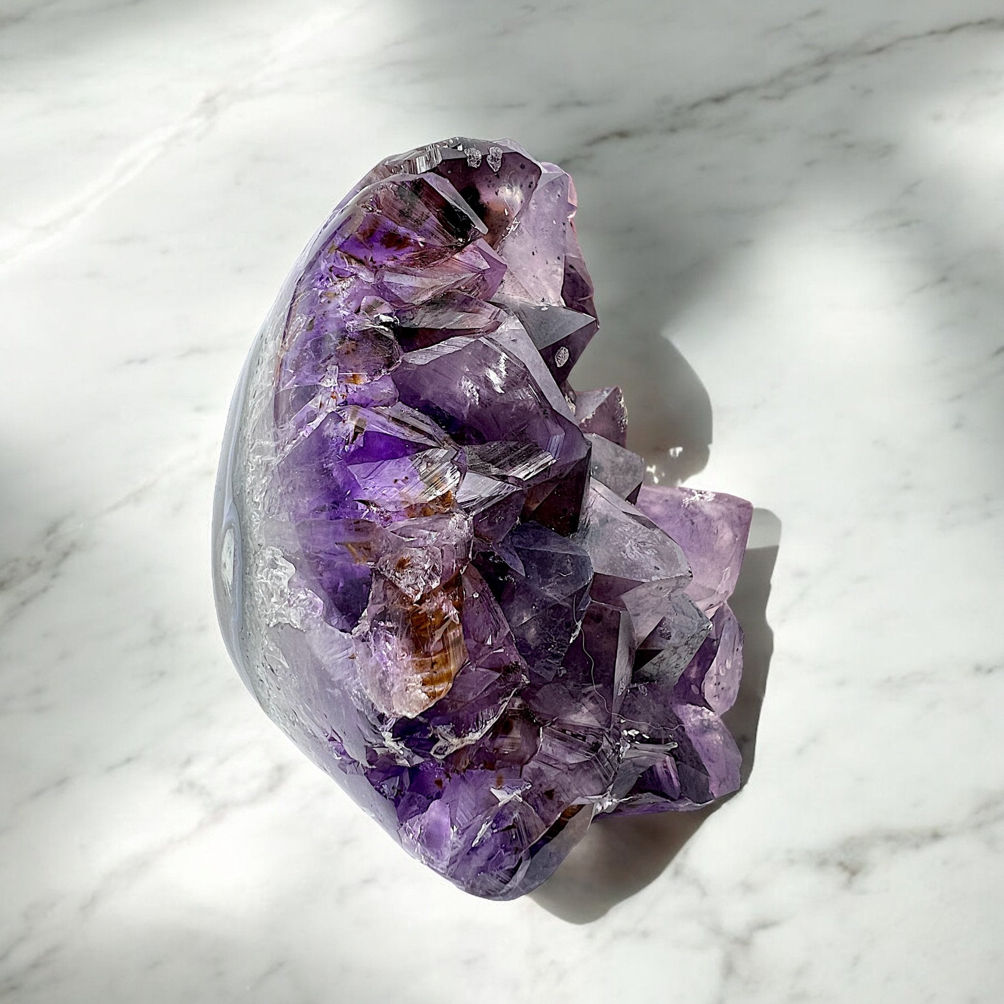 Amethyst Crystal with Gold Inclusions - Tranquilite