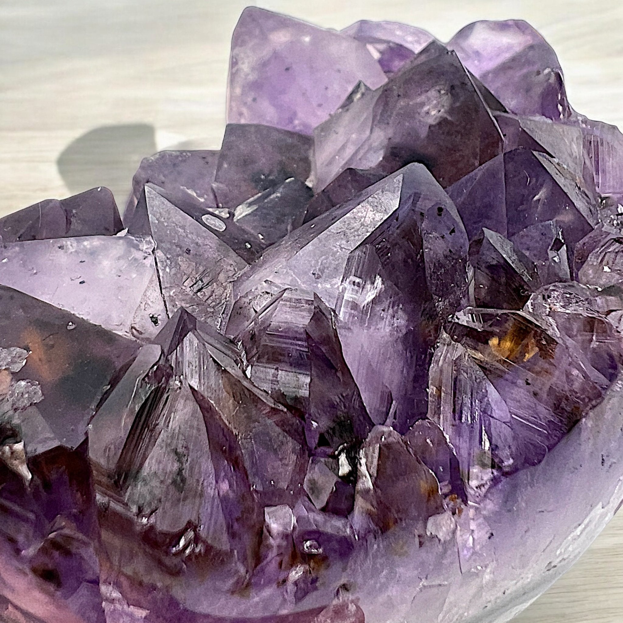 Amethyst Crystal with Gold Inclusions - Tranquilite