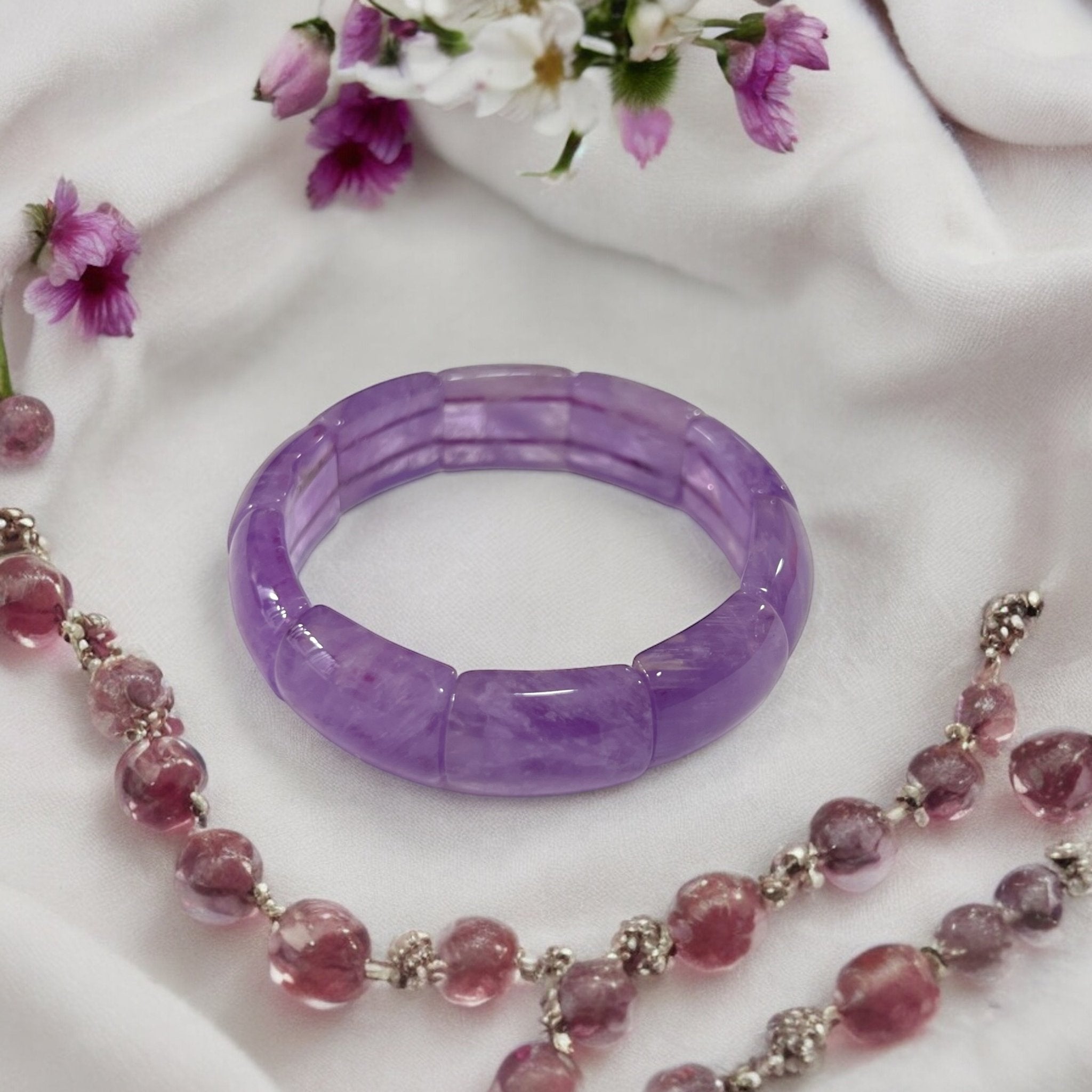 Amethyst Fortune Wheel Bracelet - Tranquilite