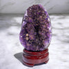 Amethyst Geode with Gold Inclusions and Calcite - Tranquilite