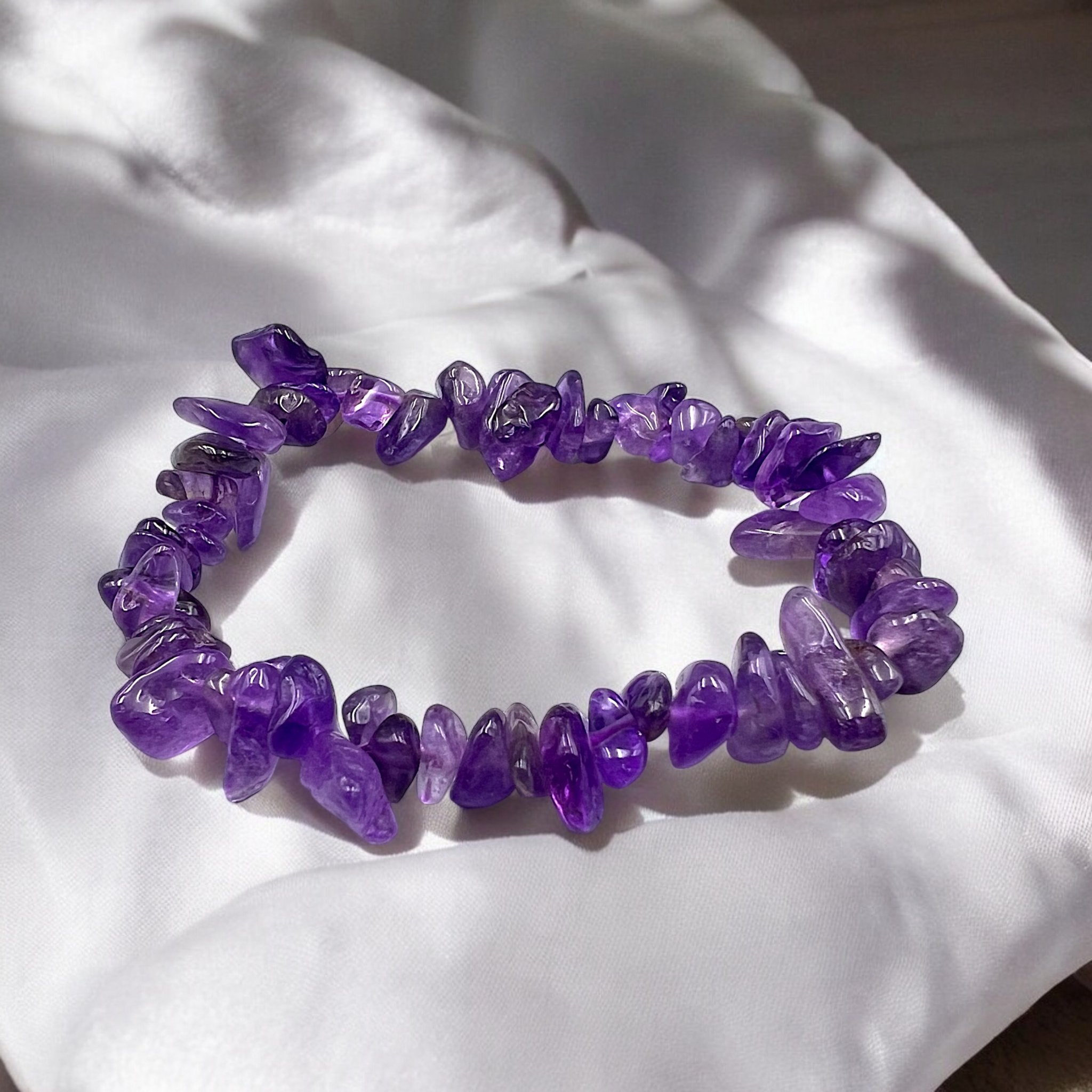 Amethyst Natural Crystal Bracelet - Tranquilite