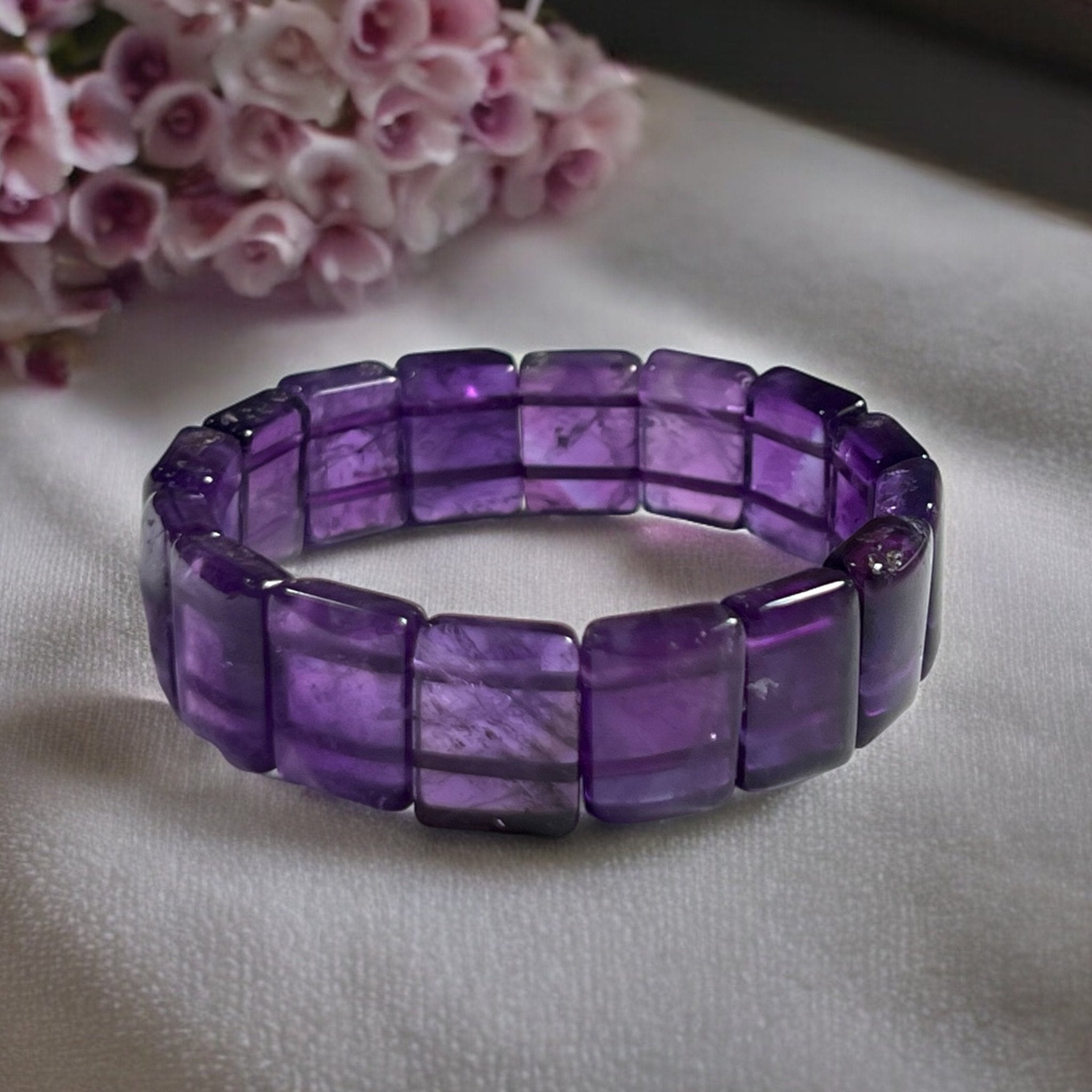 Amethyst Wheel Bracelet - Tranquilite