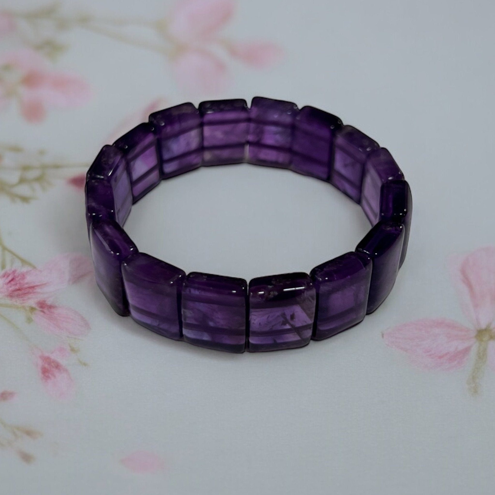 Amethyst Wheel Bracelet - Tranquilite