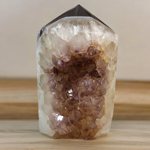 Amethyst with White Banded Agate - Tranquilite