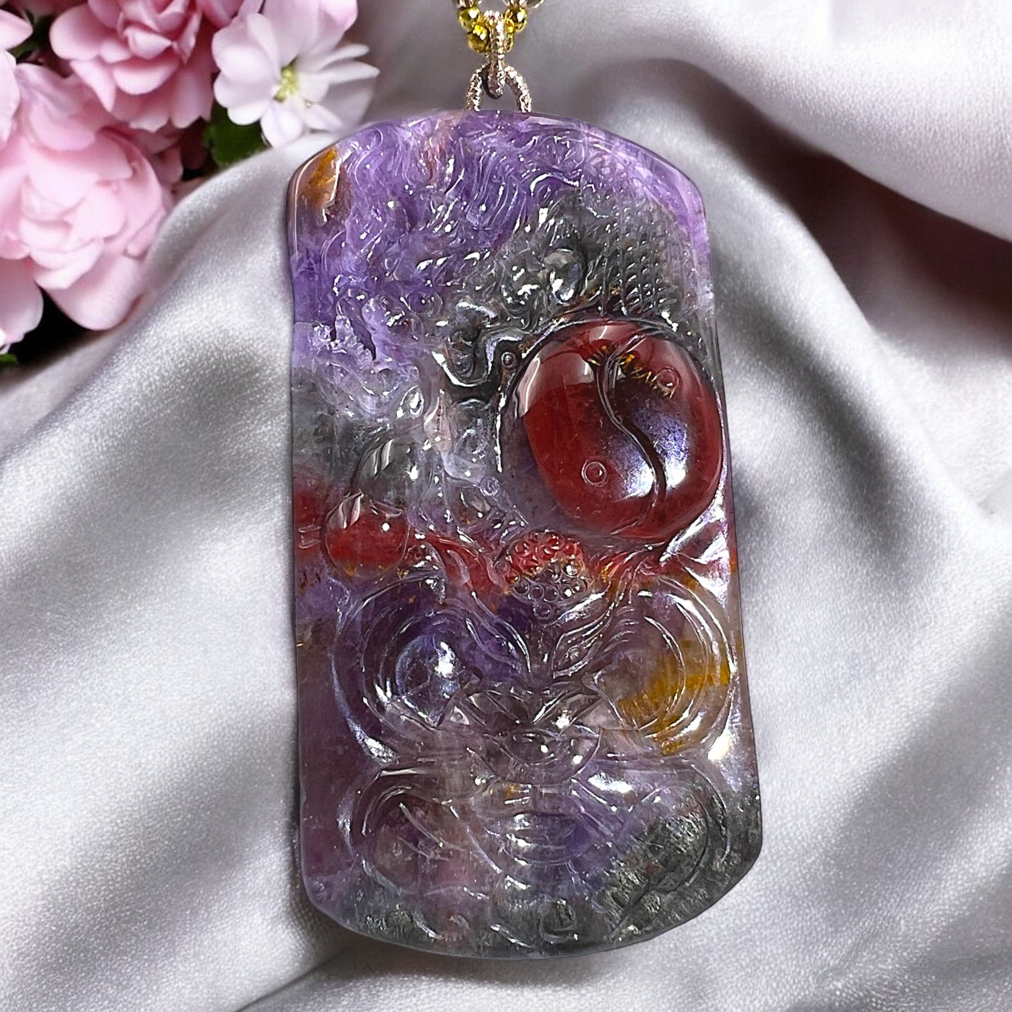 Auralite 23 Fox & Dragon Enchanted Pendant - Tranquilite