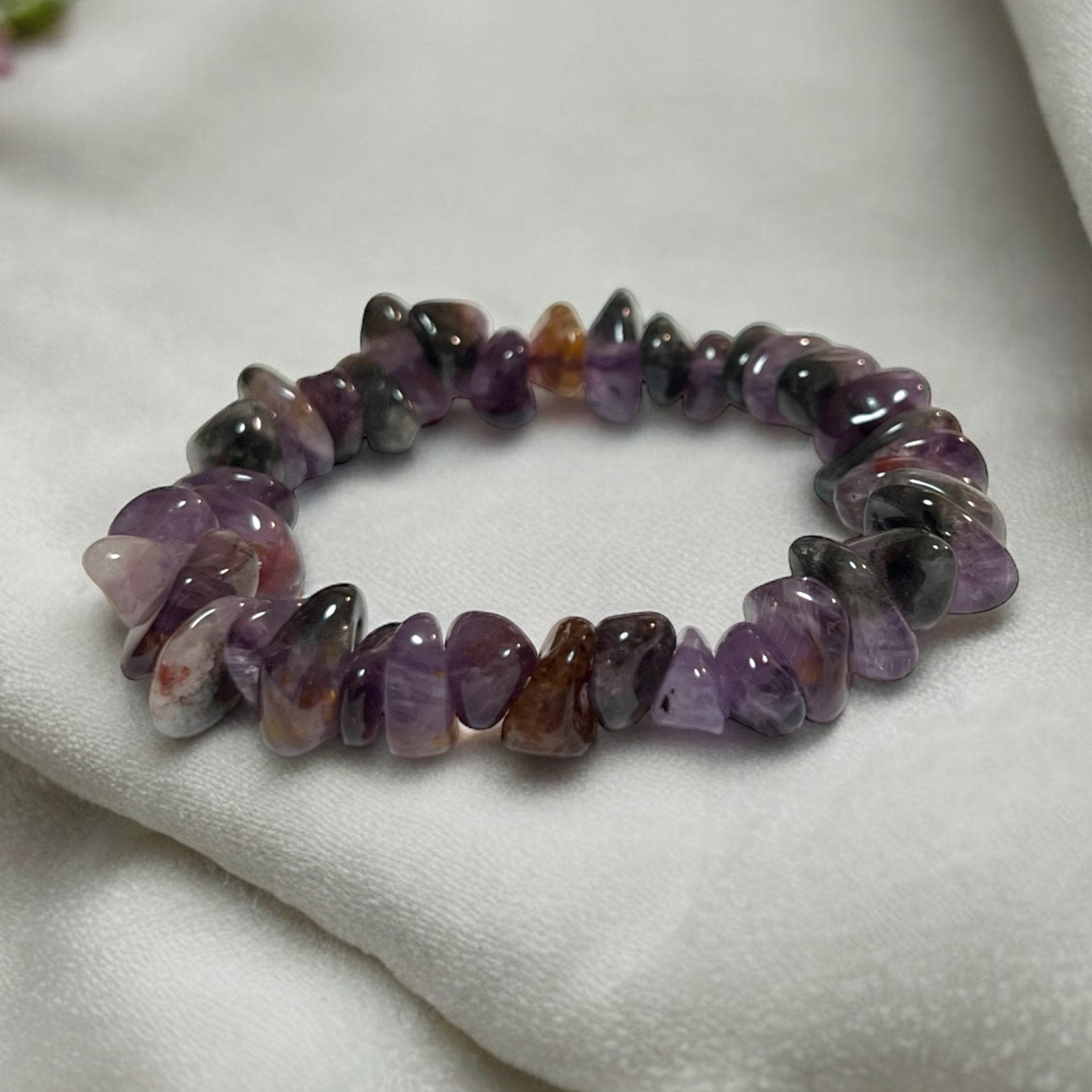 Auralite 23 Natural Crystal Bracelet - Tranquilite