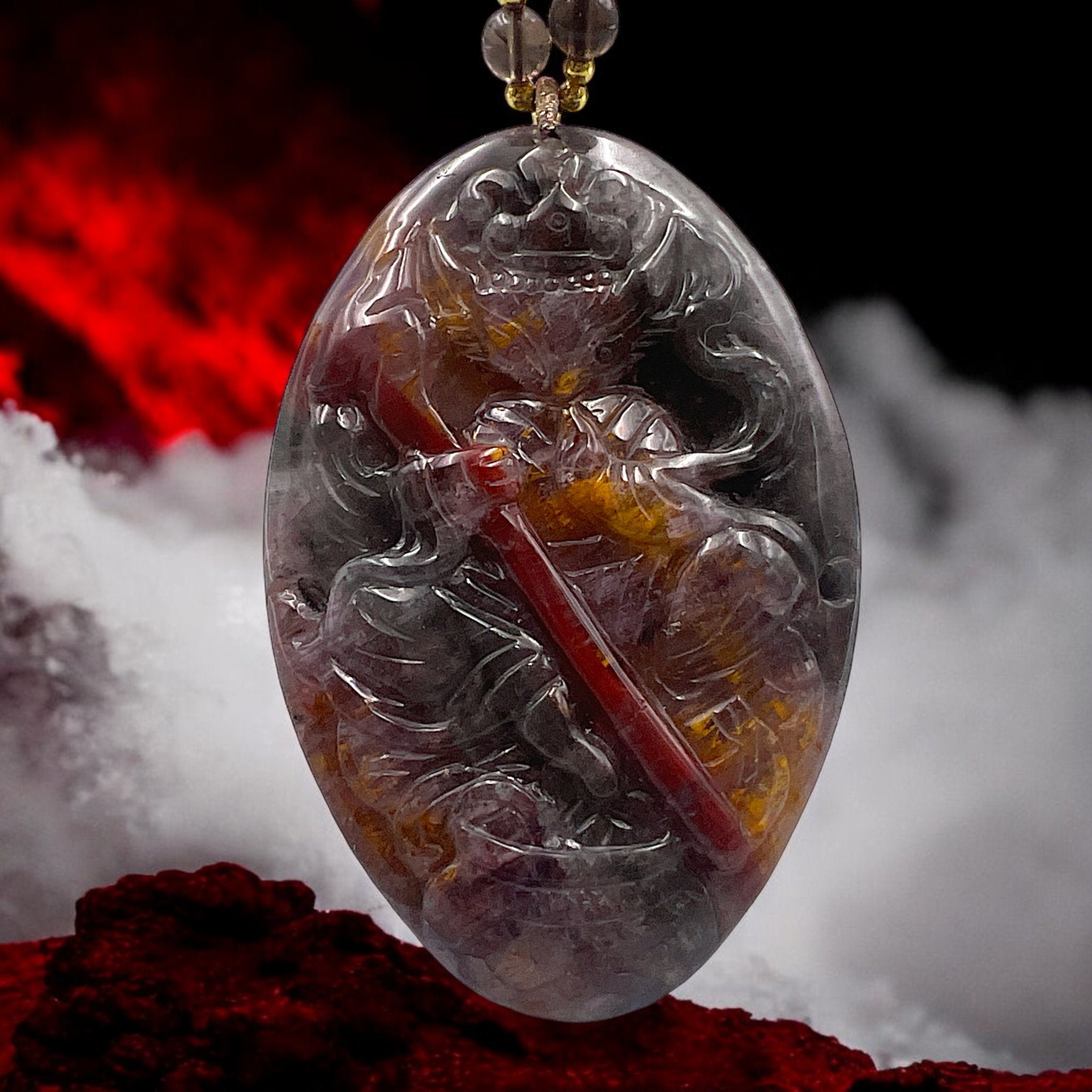 Auralite 23 Nine Tail Fox Magician Pendant - Tranquilite