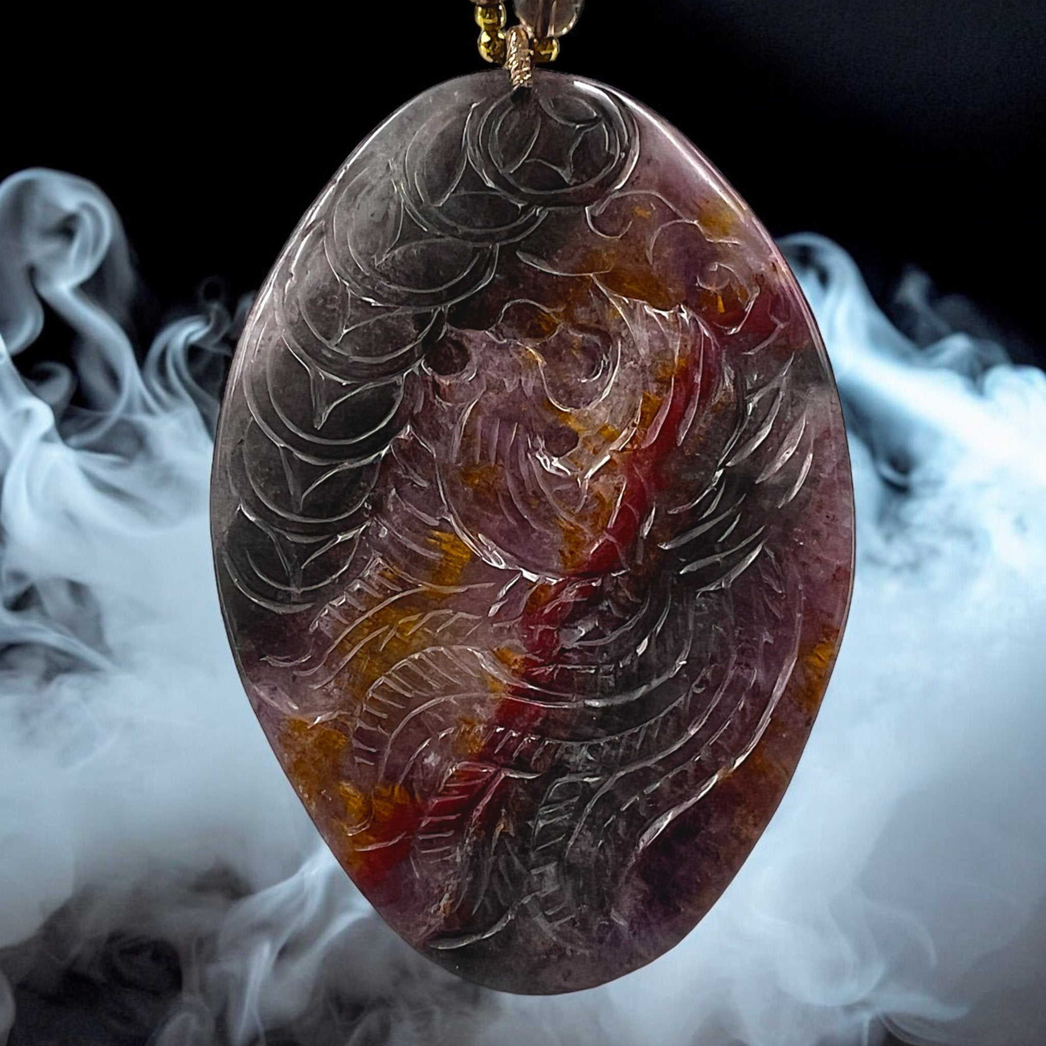 Auralite 23 Nine Tail Fox Magician Pendant - Tranquilite