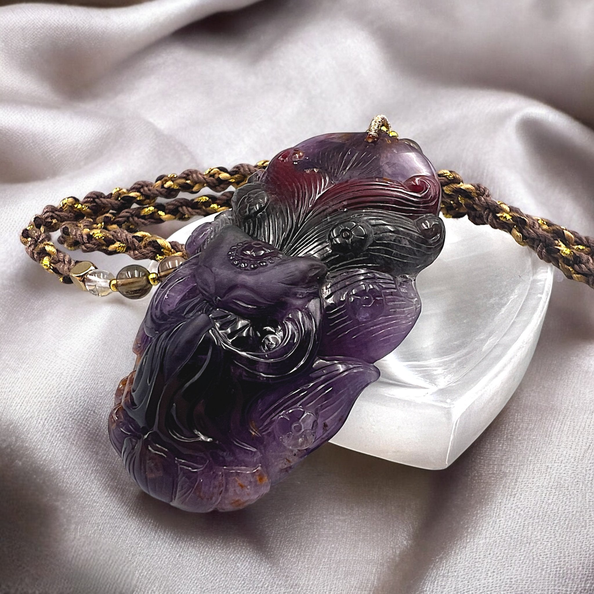 Auralite 23 Nine Tail Goddess Pendant - Tranquilite