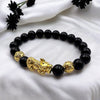 Black Tourmaline Design Bead Bracelet - Tranquilite