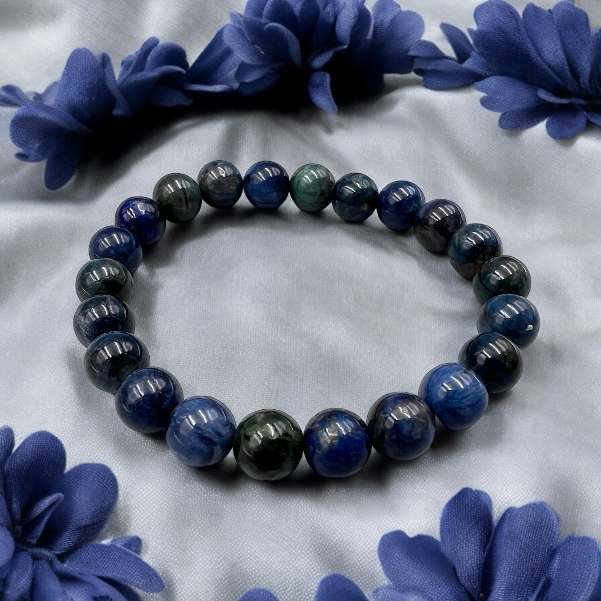 Blue Sugilite Bead Bracelet - Tranquilite