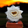 Branded Golden Heart Sun Crystal - Tranquilite
