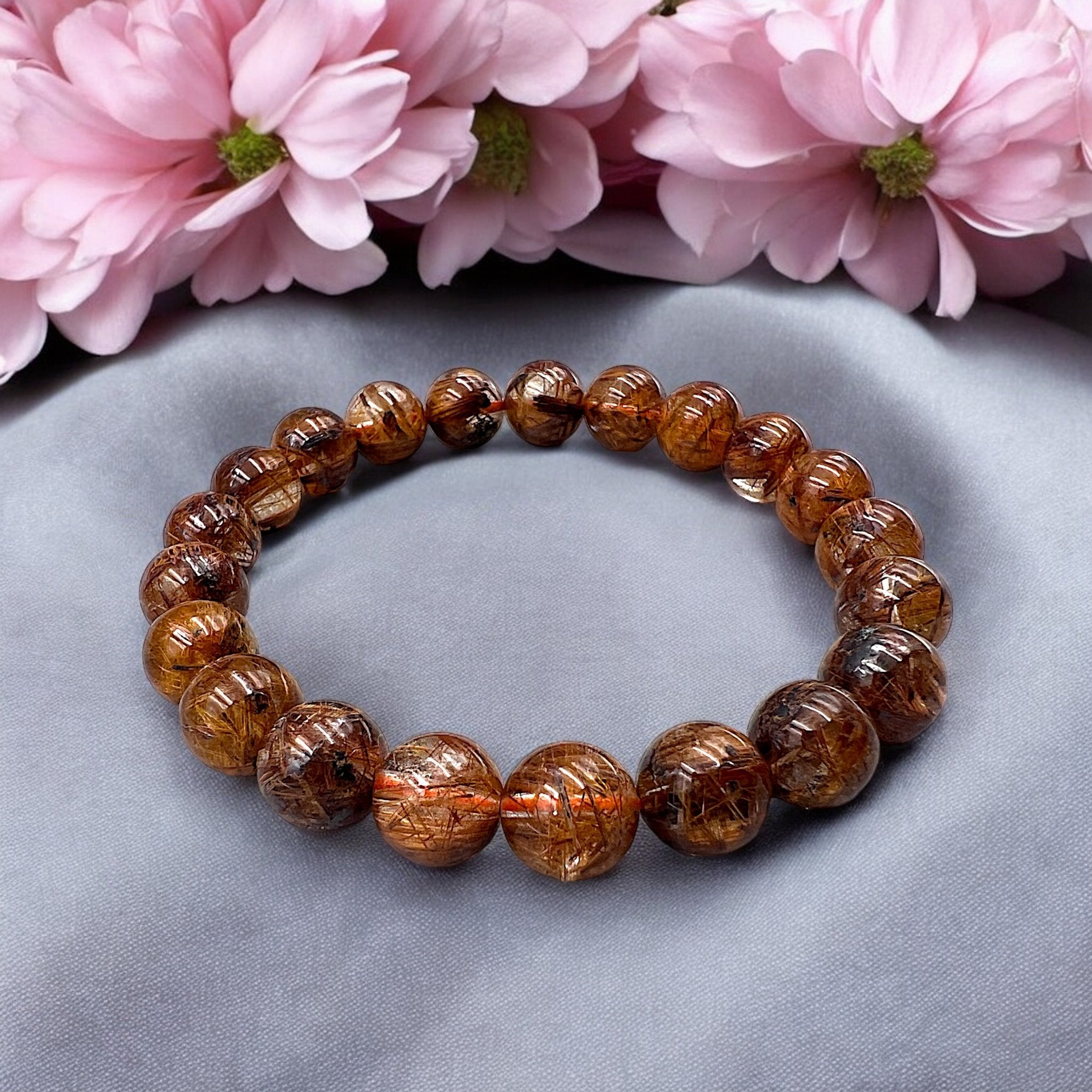 Bronze Rutile Quartz Bracelet - Tranquilite