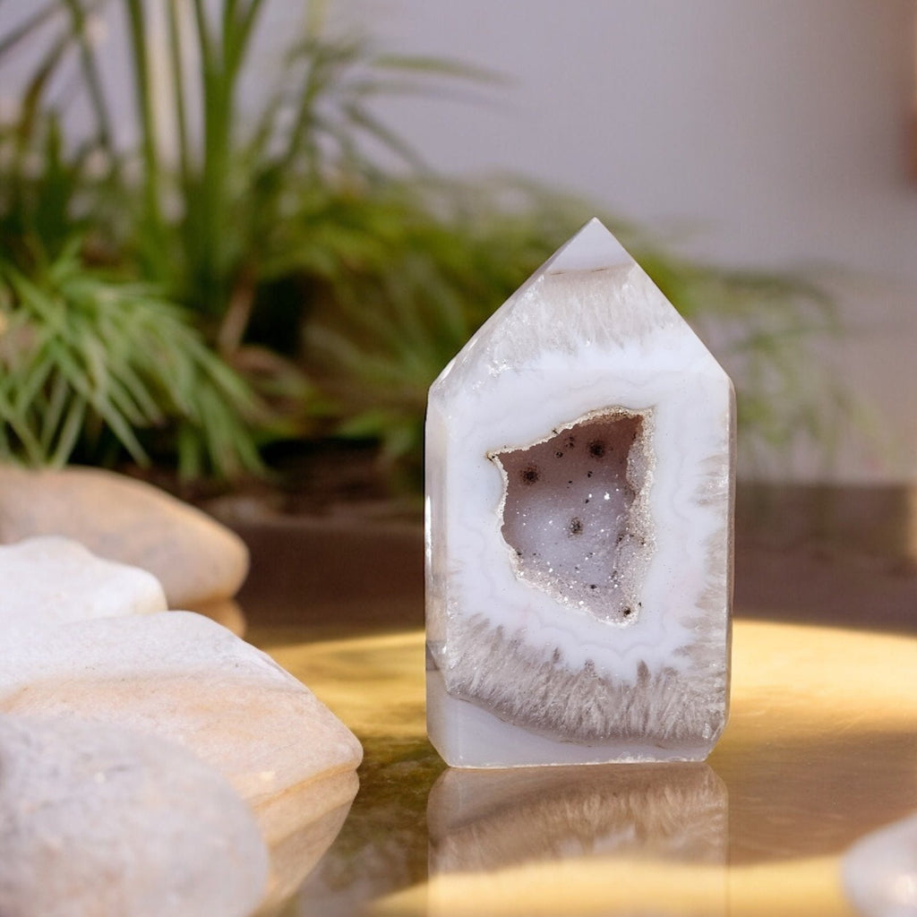 Clear Quartz Druzy Agate - Tranquilite
