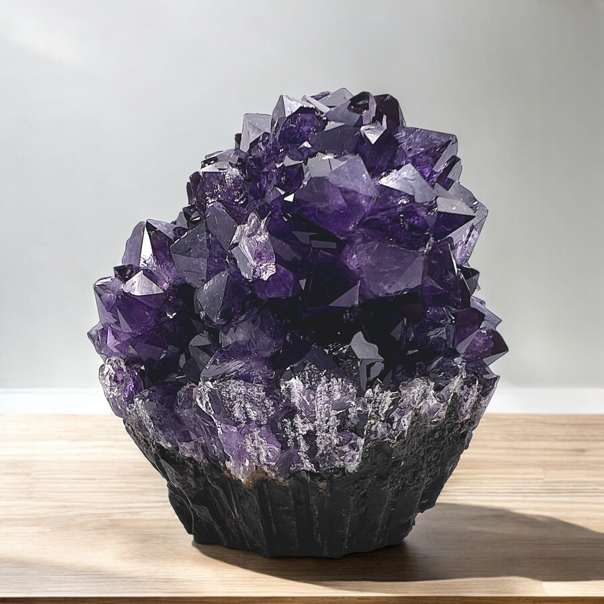 Cupcake - like Violet Amethyst Geode - Tranquilite