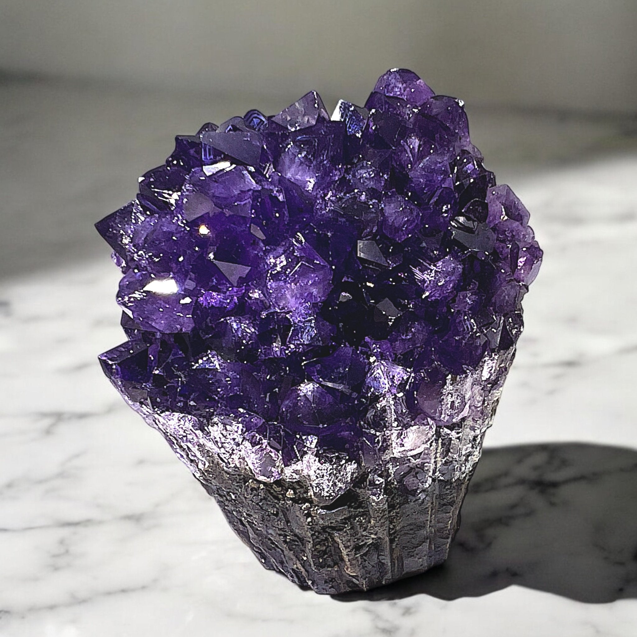 Cupcake - like Violet Amethyst Geode - Tranquilite