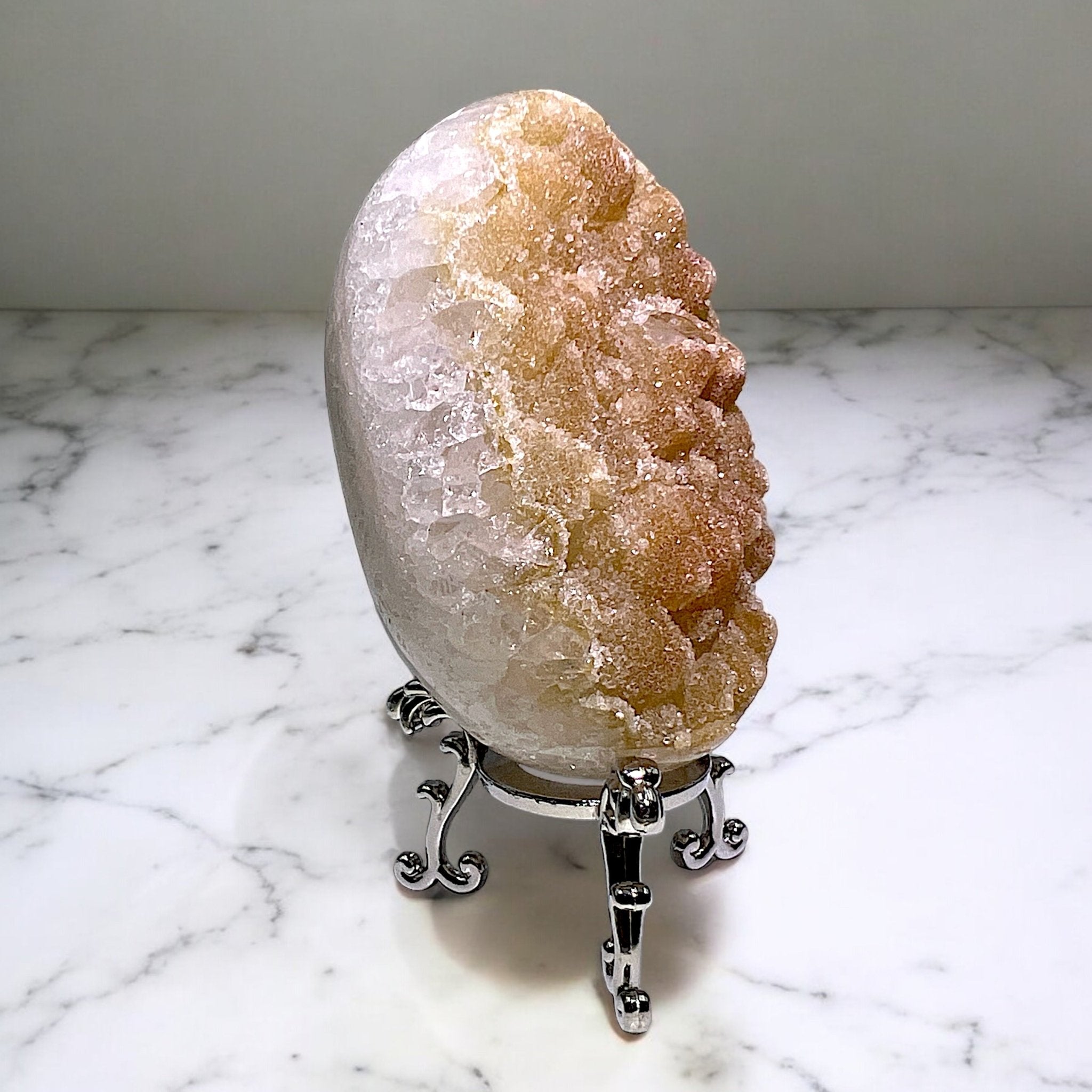 Druzy Citrine Dragon Egg Crystal - Tranquilite