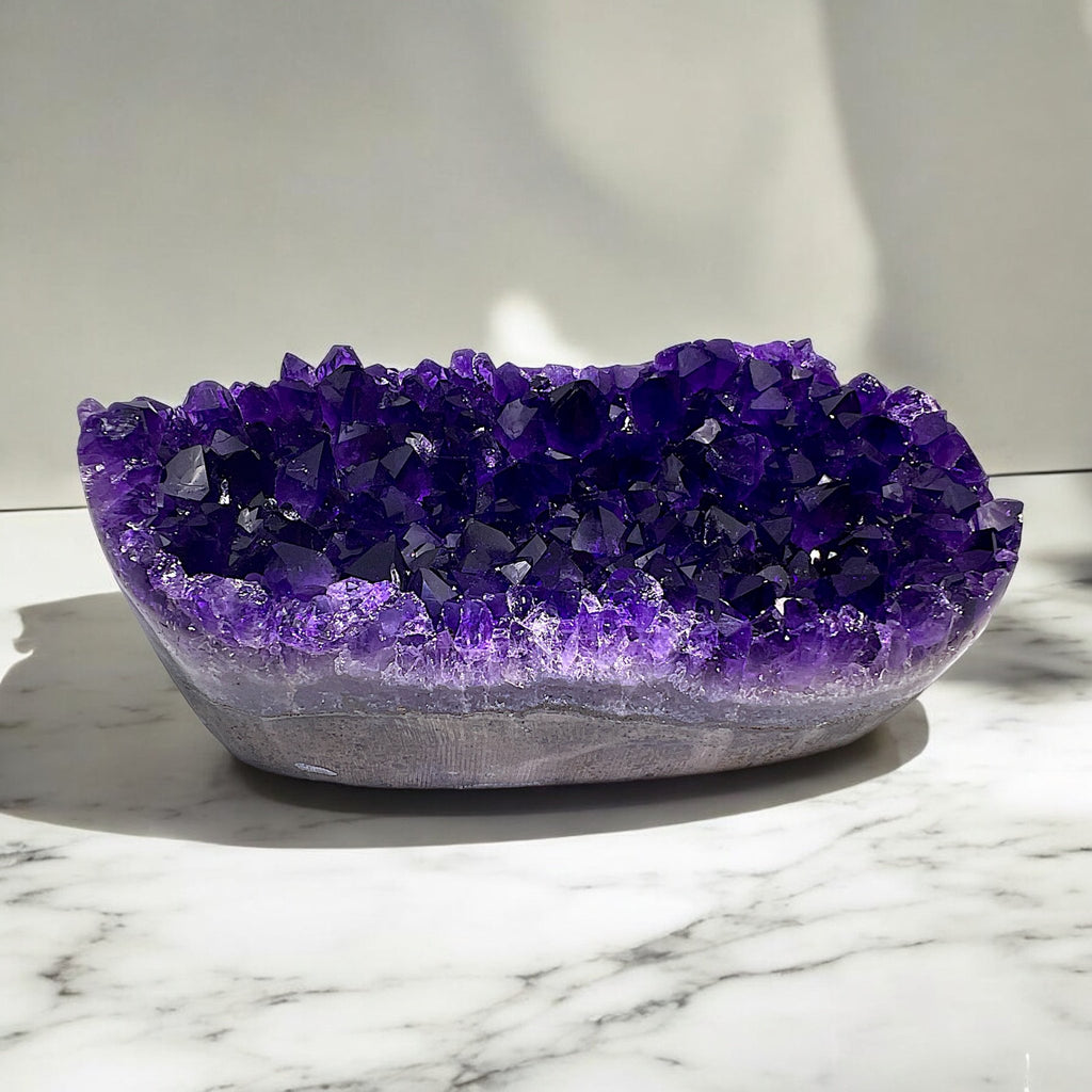 Extra Wide Violet Amethyst Crystal - Tranquilite