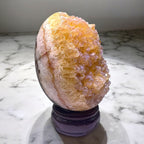 Fluorescent Citrine Dragon Egg Crystal - Tranquilite