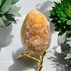 Fluorescent Citrine Dragon Egg Crystal - Tranquilite