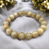 Gold Rabbit Hair Quartz Bead Bracelet (Cat's Eye) - Tranquilite