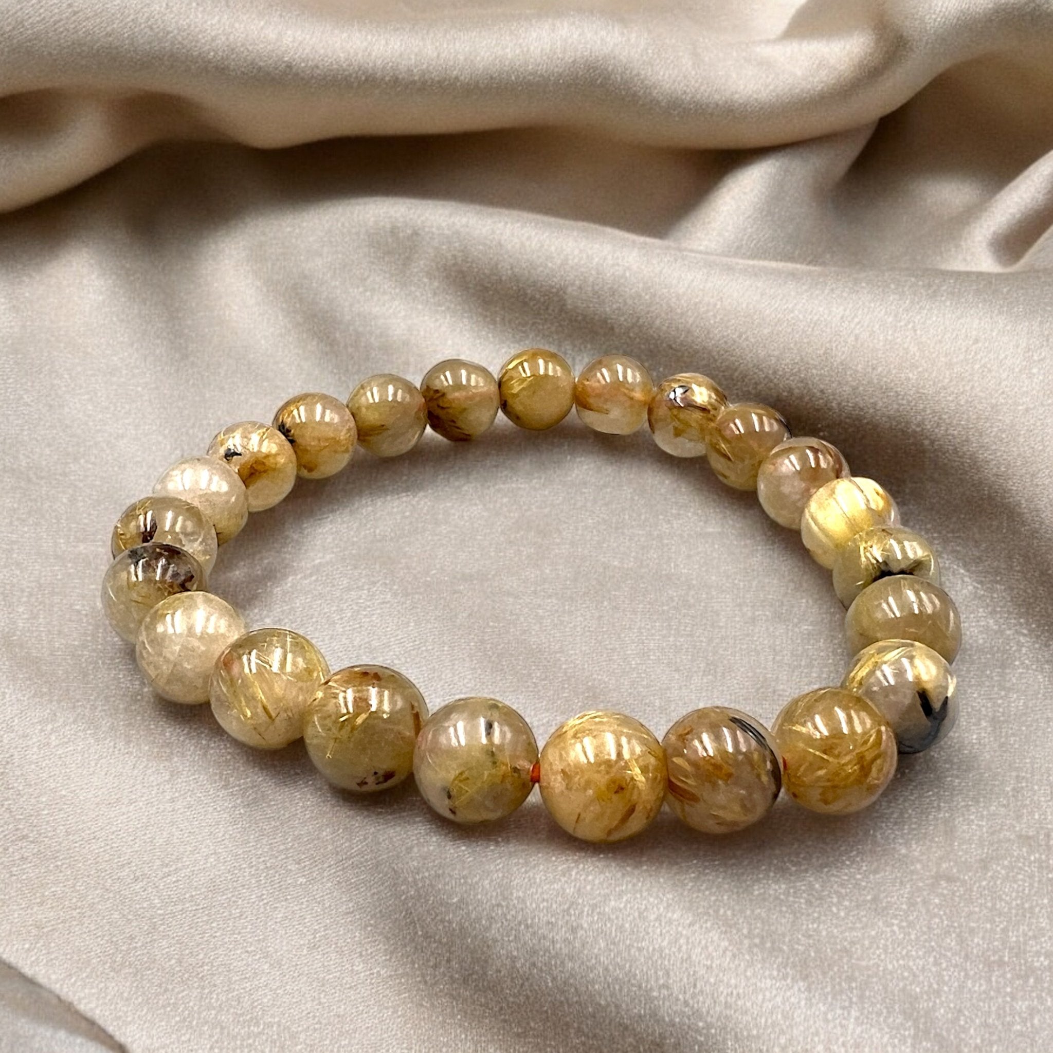 Gold Rutile Quartz Bracelet - Tranquilite