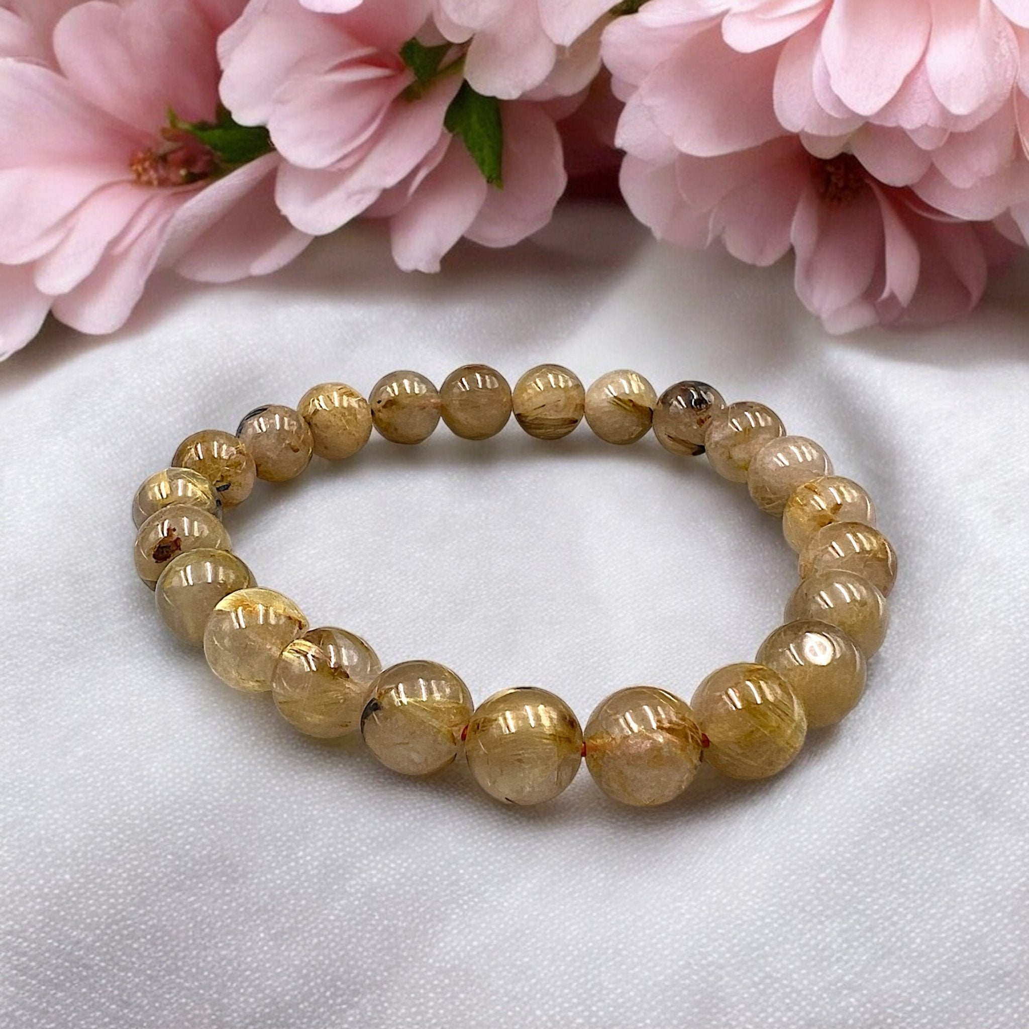 Gold Rutile Quartz Bracelet - Tranquilite