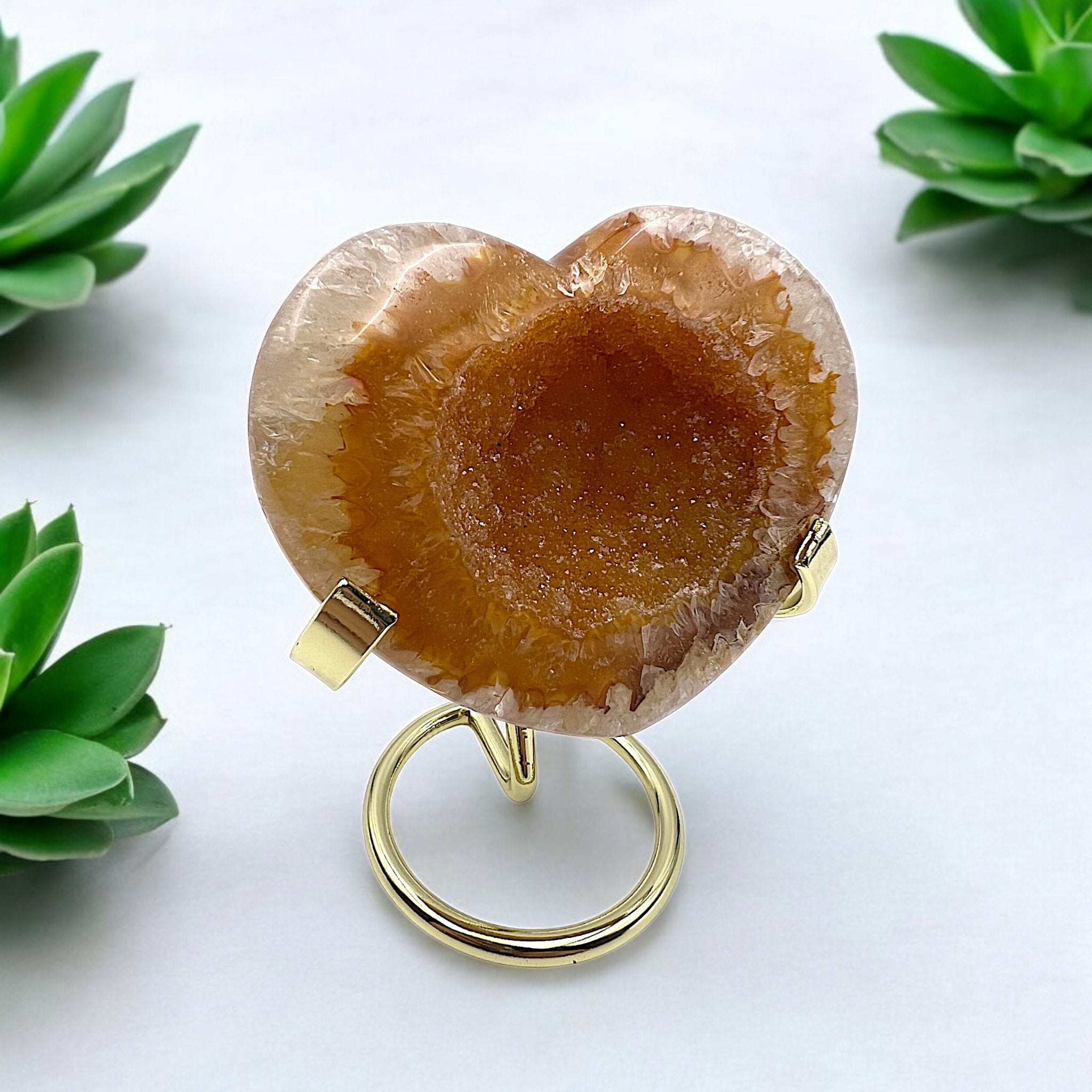 Golder Heart Citrine Crystal - Tranquilite