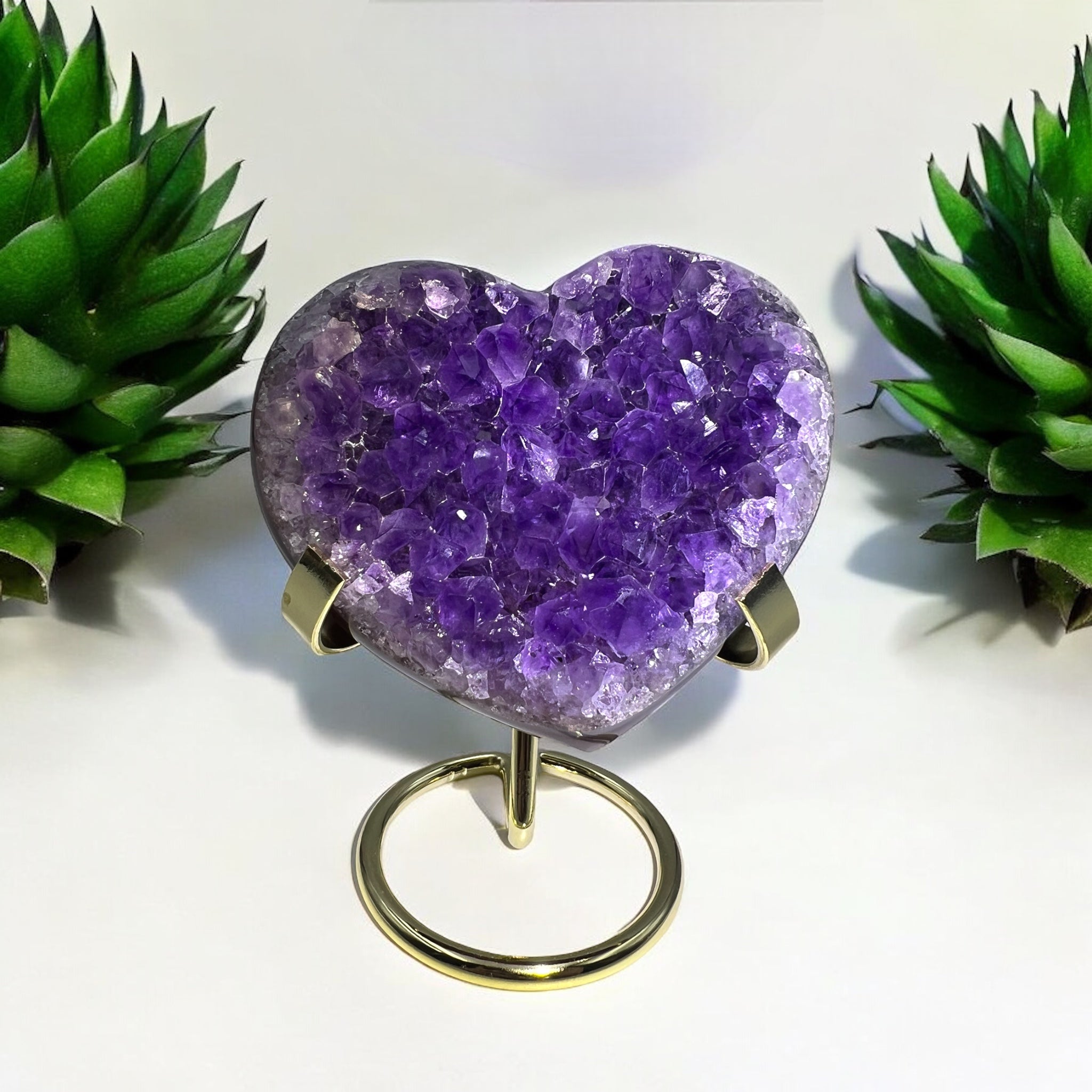 Heart Shaped Amethyst Agate - Tranquilite