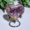 Heart Shaped Lavender Amethyst Agate - Tranquilite