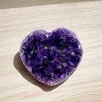 Heart Shaped Violet Amethyst Geode - Tranquilite