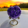 Heart Shaped Violet Amethyst Geode - Tranquilite