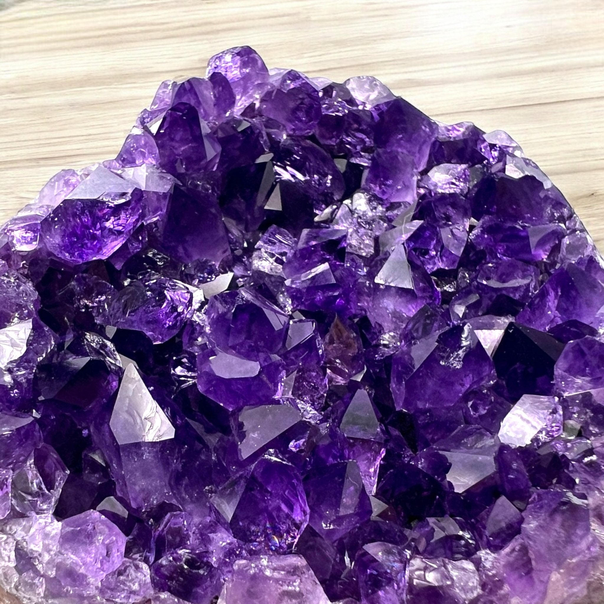 Heart Shaped Violet Amethyst Geode - Tranquilite