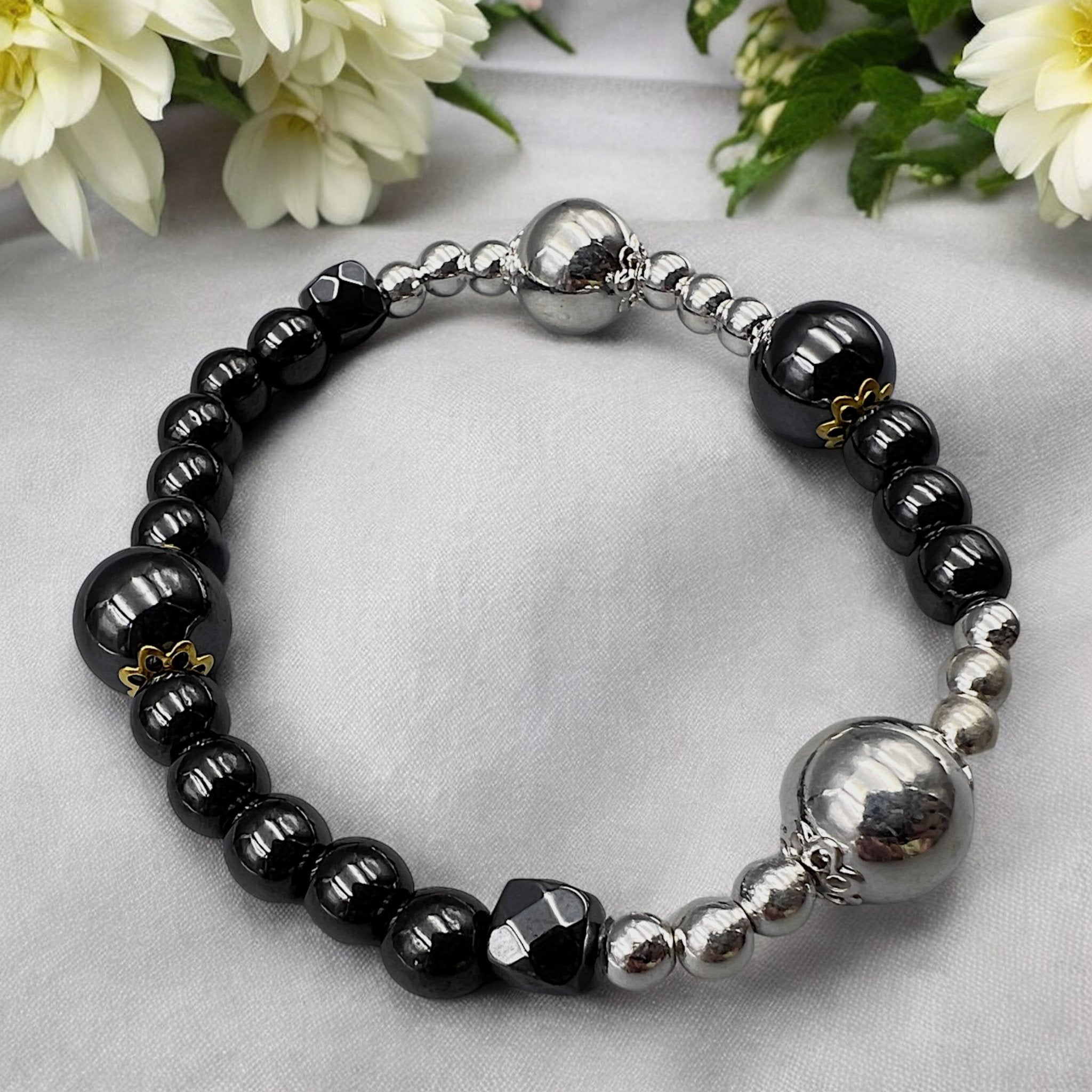 Hematite Stone Designer Bracelet - Tranquilite