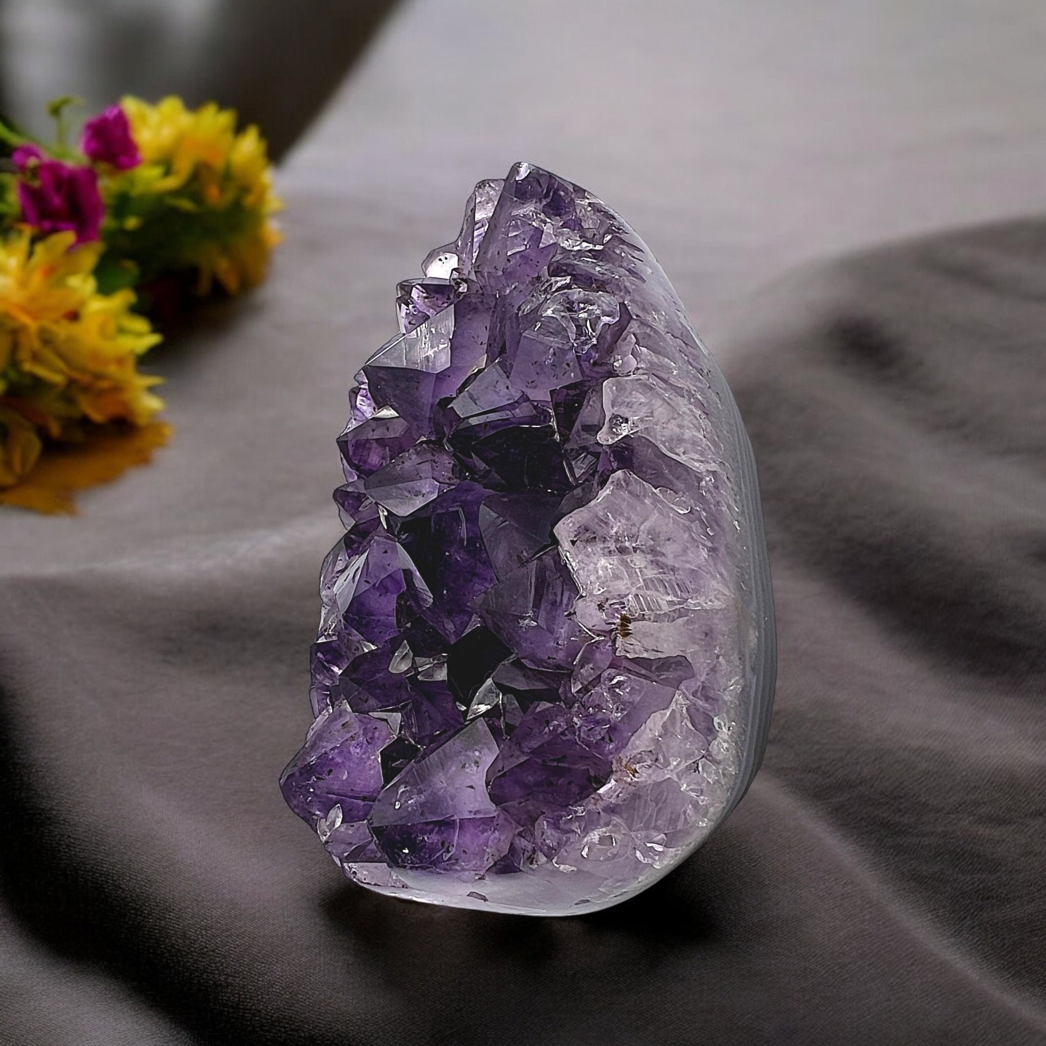 High Quality Amethyst Crystal with Rich Inclusions - Tranquilite