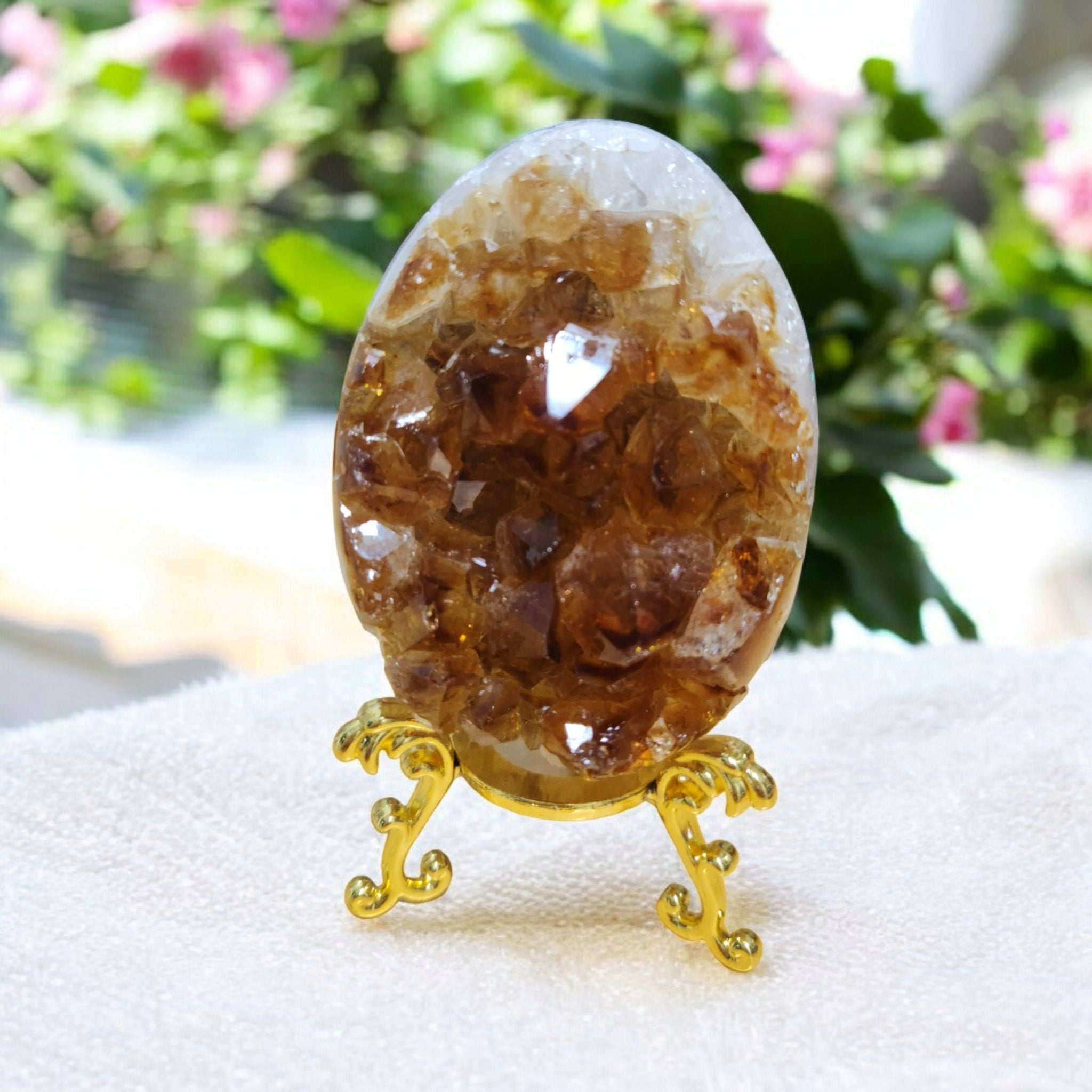 High Quality Citrine Dragon Egg Crystal - Tranquilite