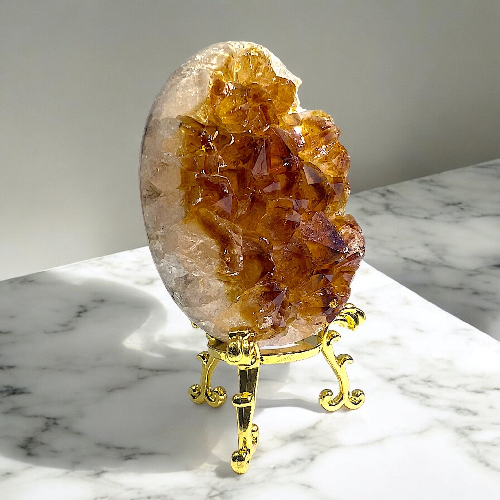 High Quality Citrine Dragon Egg Crystal - Tranquilite