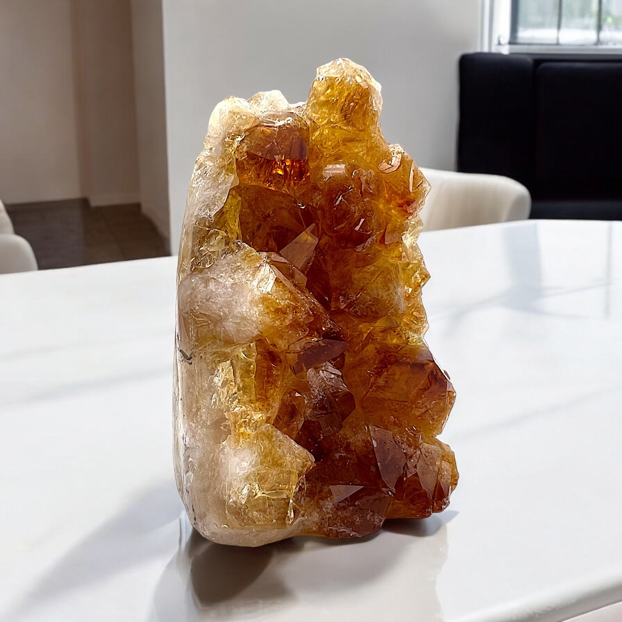 High Quality Natural Citrine Geode - Tranquilite