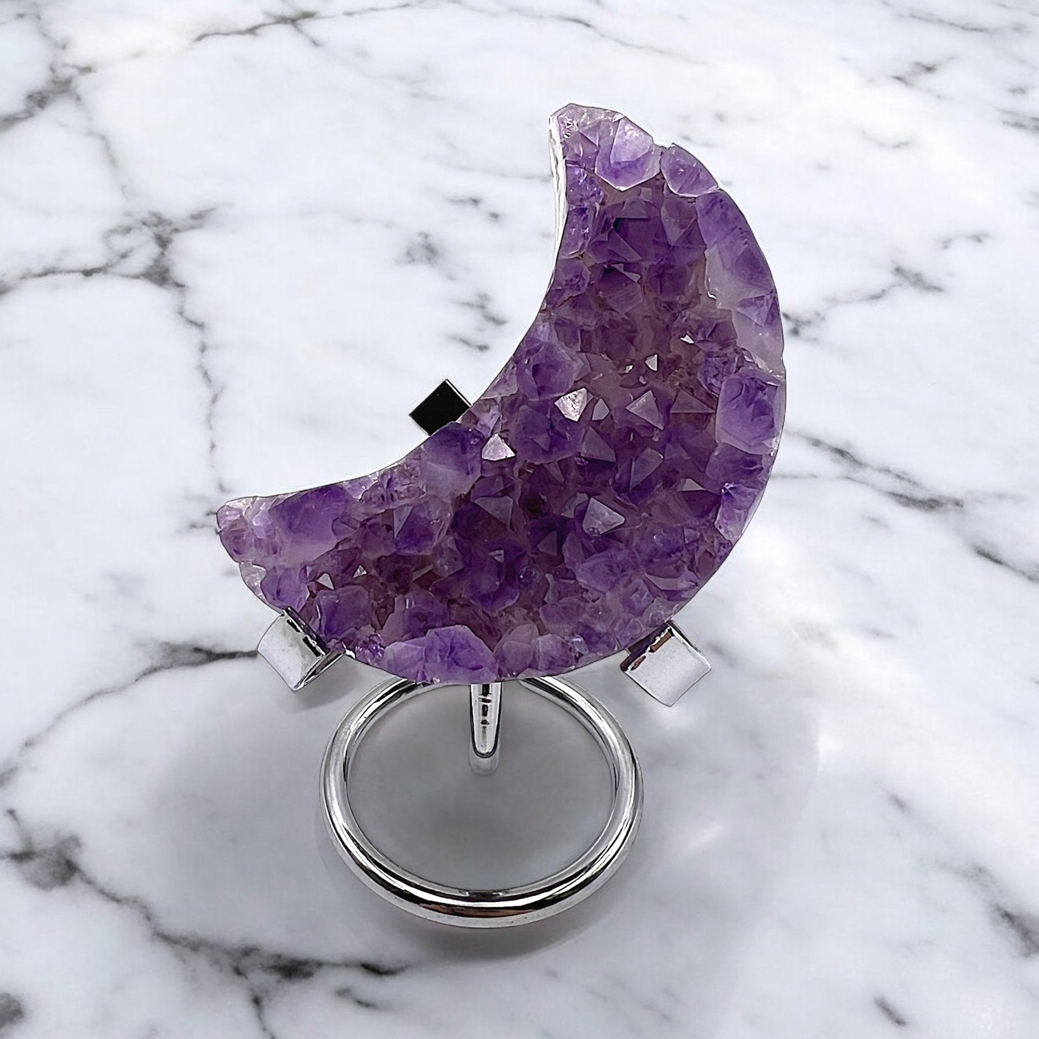 Lavender Tranquilite Amethyst Moon Crystal - Tranquilite