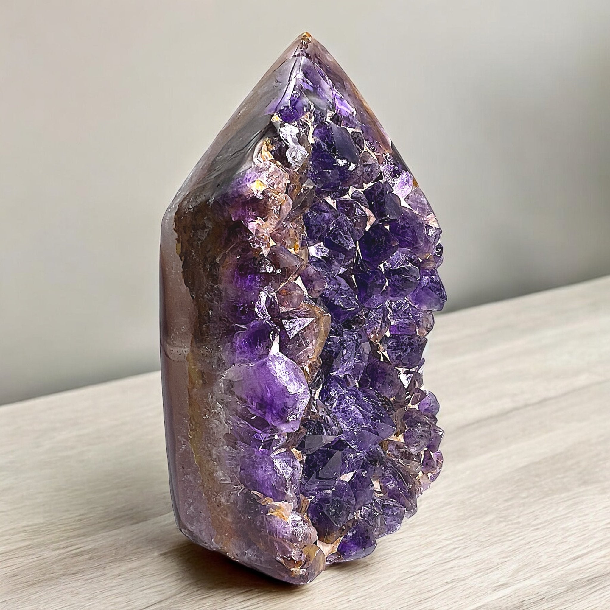 Natural Amethyst Agate Crystal Pillar - Tranquilite