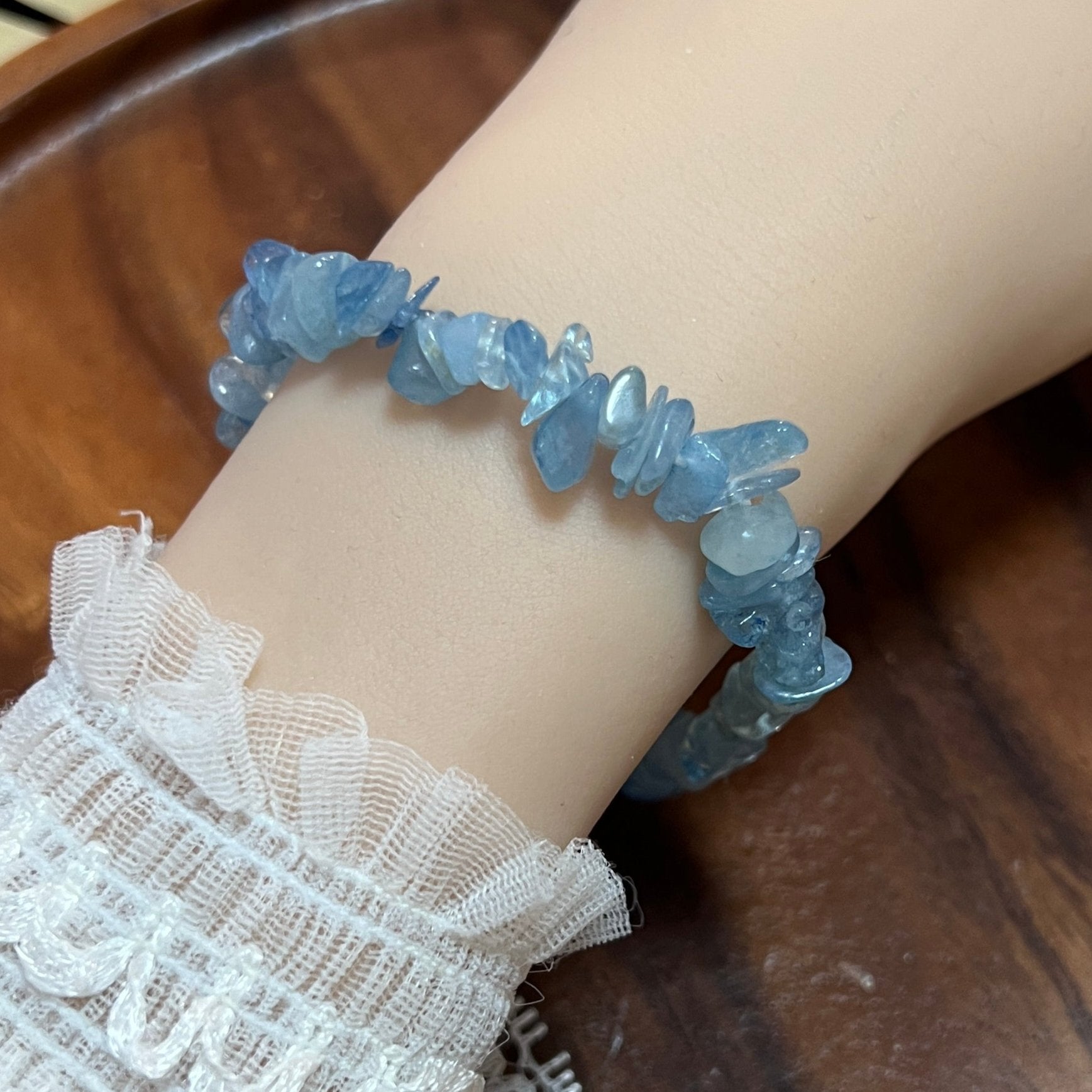 Natural Aquamarine Bracelet - Tranquilite