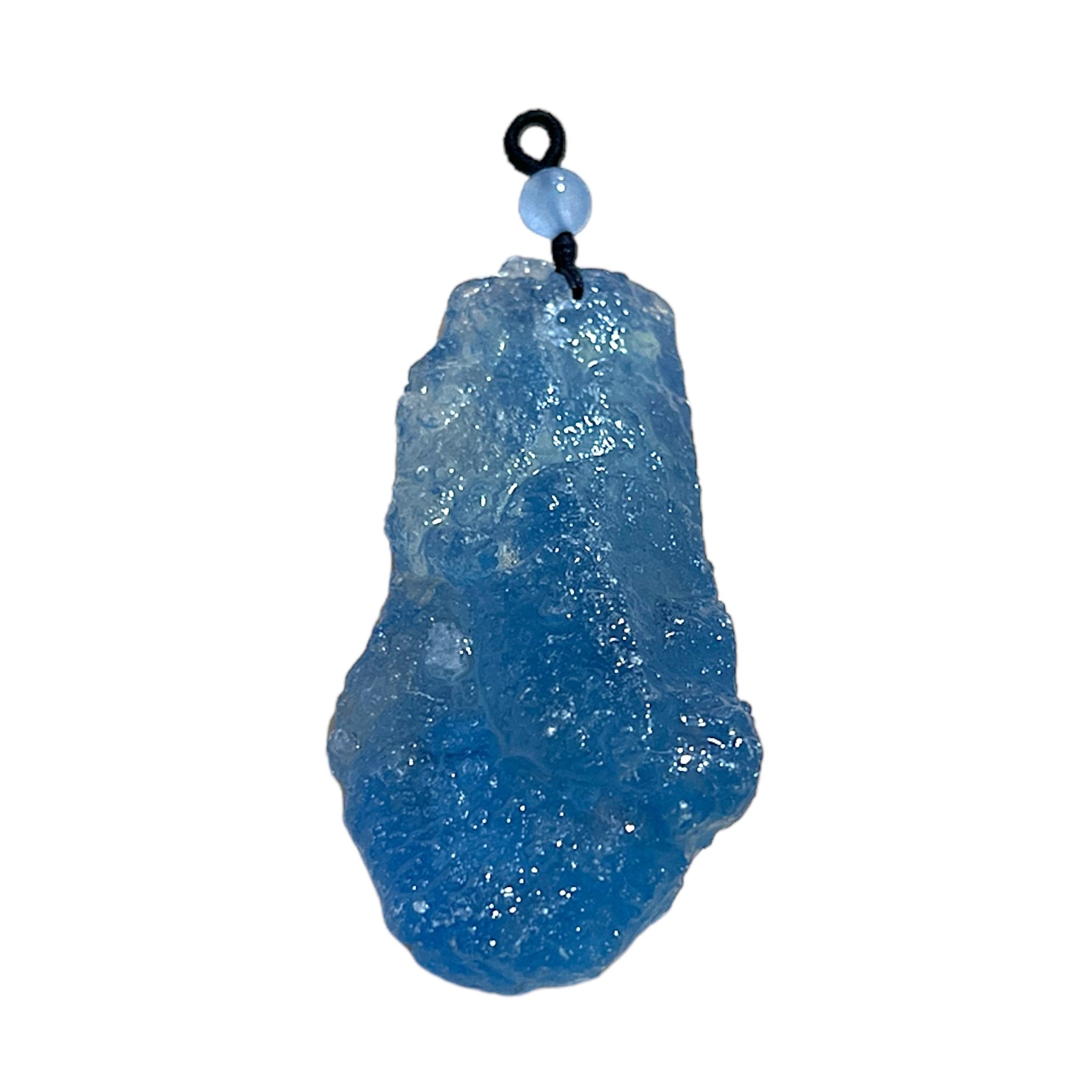 Natural Aquamarine Crystal Pendant (Large) - Tranquilite