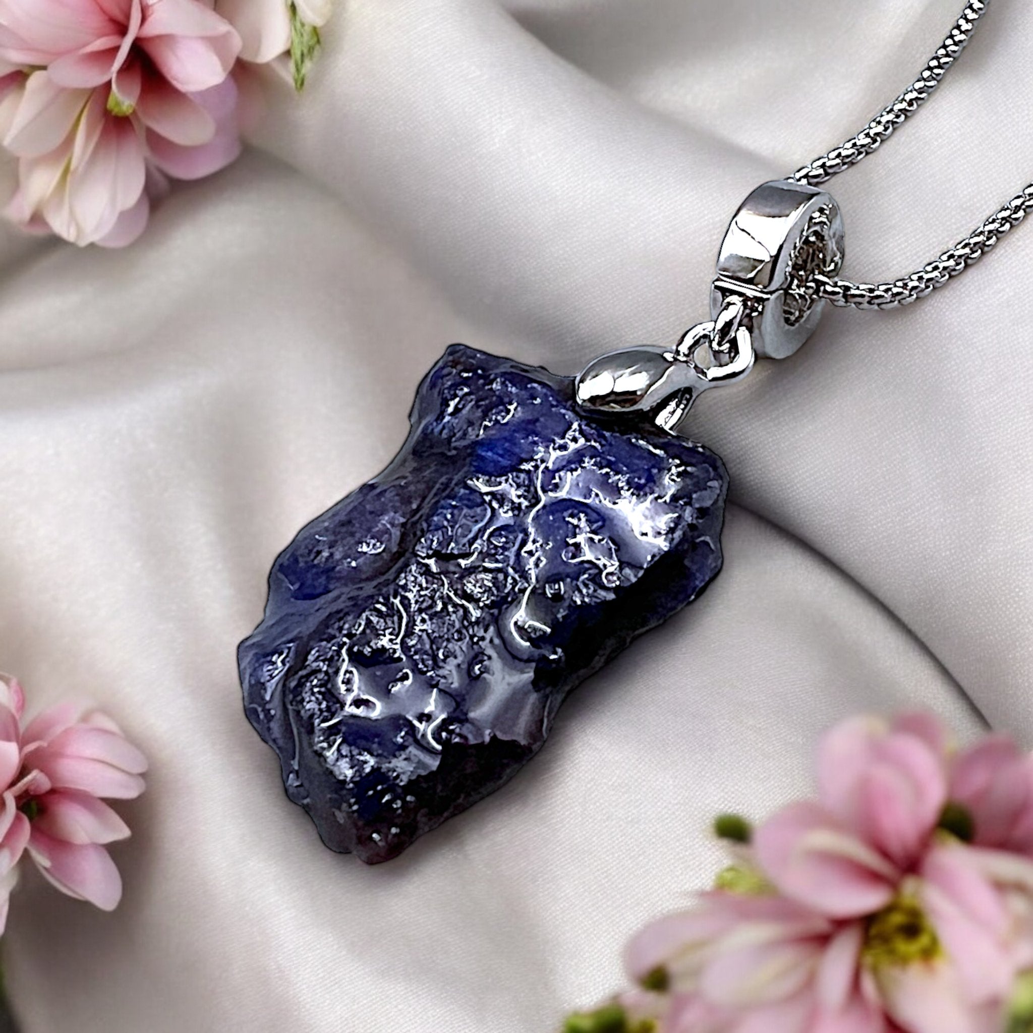 Natural Blue Sugilite Pendant (Small) - Tranquilite